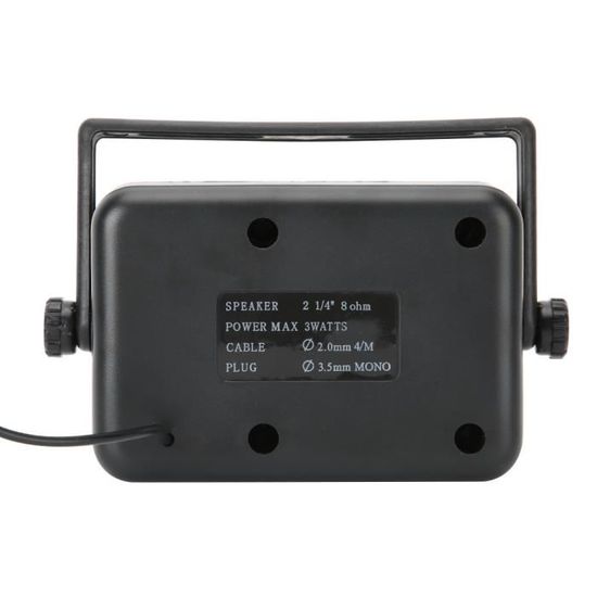 PNI DE750 Haut-Parleur Externe CB 4W 8 Ohm – Son Clair Et Puissant Avec Jack 3.5mm Et Filtre Anti-Bruit