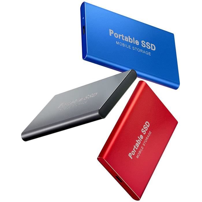 Disque dur externe SSD USB 3.1, 4 To-2 To-1 To-500 Go haute vitesse pour  Windows XP, disque dur externe portable SSD Noir 4 To - Cdiscount  Informatique