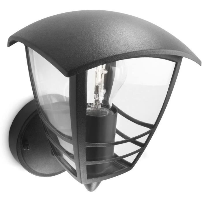 Applique Extérieure Aluminium E27 IP44 H : 16,5 Cm Applique Murale