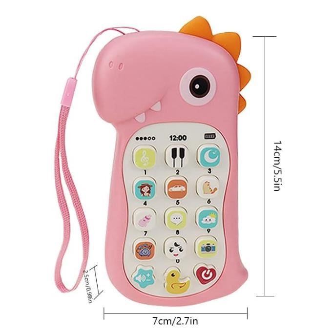 Plesuxfy Jouet de téléphone Portable pour bébé, téléphone Portable