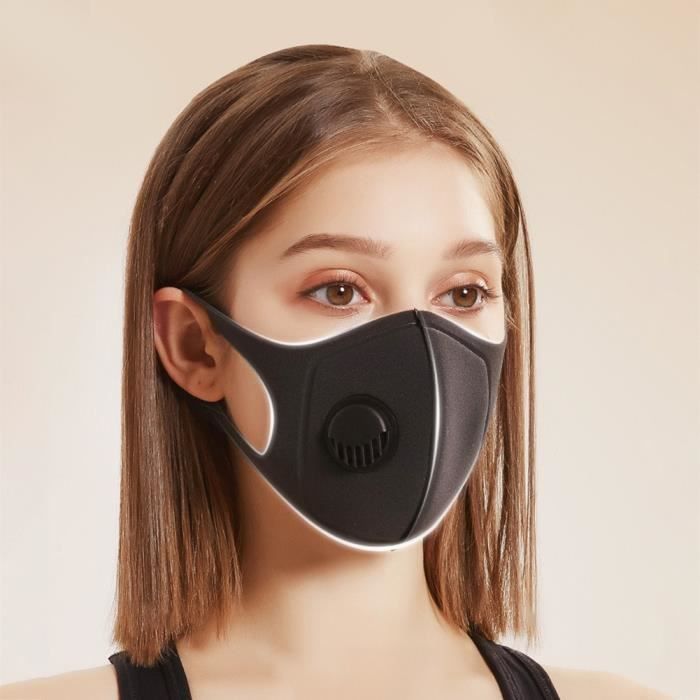 Masque,Masque Anti-Pollution masque Anti-poussière masques lavables  réutilisables coton unisexe bouche moufle pour allergie/asthme m - Cdiscount