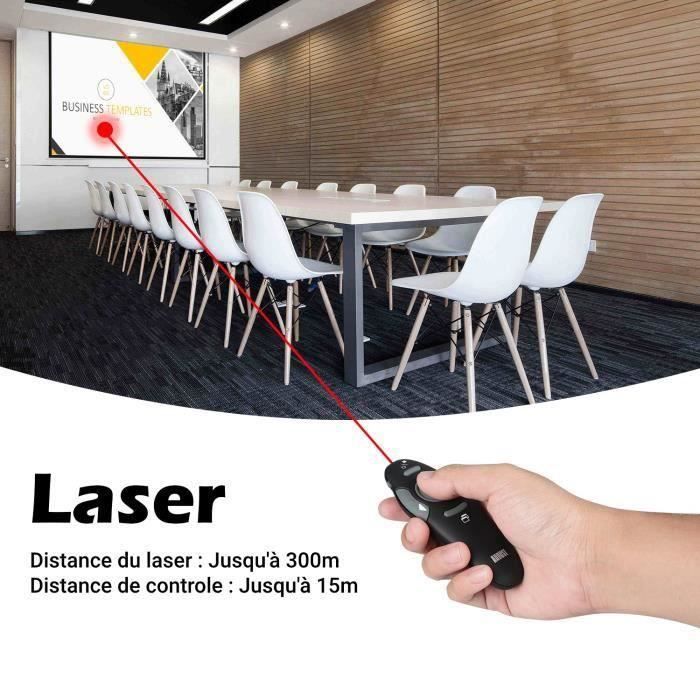 Télécommande Présentation - Pointeur Laser - Contrôle Sans Fil pour  Diapositives - Noir - Cdiscount TV Son Photo