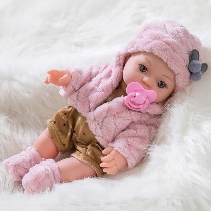 Poupée de bébé Reborn en Silicone/tissu de 50cm, véritable poupée douce
