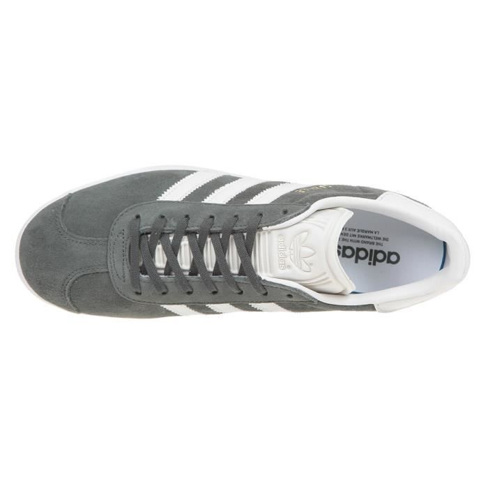 ADIDAS ORIGINALS Baskets Gazelle Gris fonc Mixte Gris Cdiscount