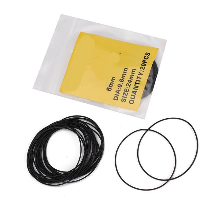 VAPKER Lot de 950 joints toriques en caoutchouc de 0,5 mm pour dos de montre - 19 tailles différentes - 12 à 30 mm