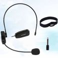 2.4G sans fil pince à cravate microphone MIC téléphone mobile micro Erhu ramassage (noir)   CASQUE - ECOUTEURS-2