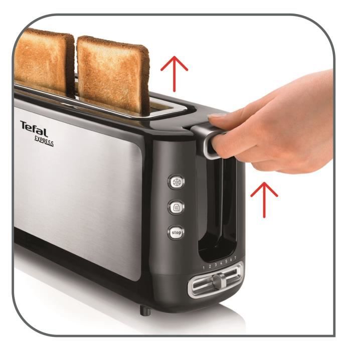 Grille-pain intelligent à écran tactile grille-pain avec tête de pain,  levage et abaissement automatiques, boîtier isolé therm[278] - Cdiscount  Electroménager