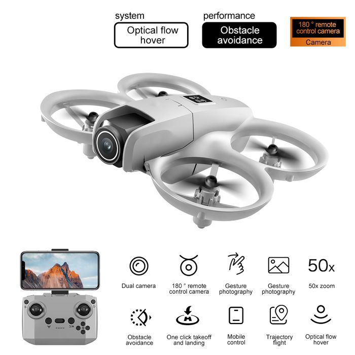 Mini Drone Pour Enfant – Quadricoptère RC Avec 3 Batteries, Maintien D' altitude, Retournement 3D, Lumières LED – Cadeau Fille/garçon Drone Jouet Cadeau 8-12 Ans
