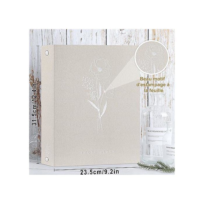 Album Photo A4 Petit Format 100 Pochette Lin Tissu Album pour Vertical ...