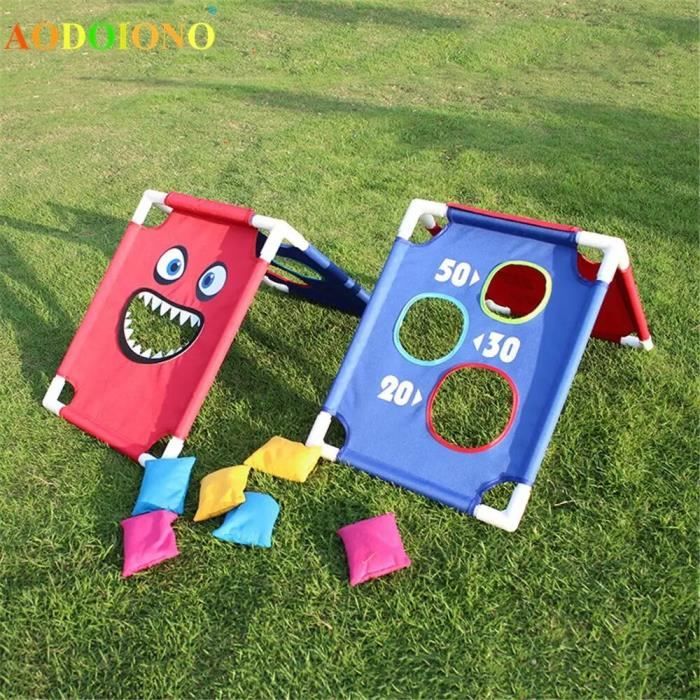 Bannière Jeu Lancer Pour Enfants Avec 3 Sacs De Haricots - Jeu Extérieur Animé