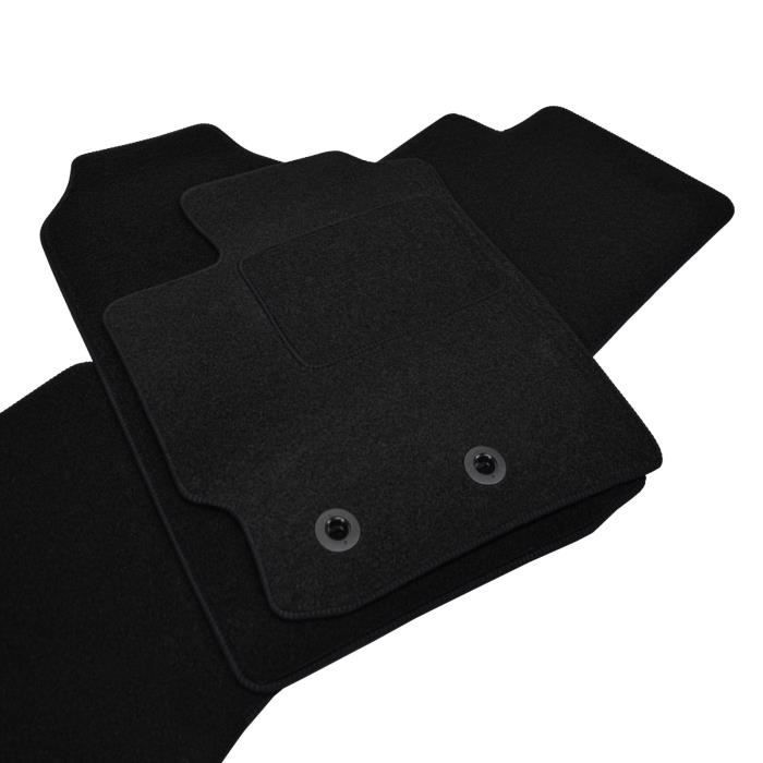 Tapis De Sol Sur Mesure Pour Kia Rio 2011-2017 - Noir Velours, Antidérapant Et Renforcé