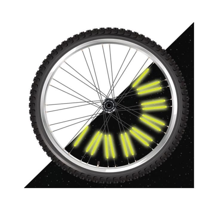 72pcs Réflecteur de Rayon de Vélo, de Bicyclette Rayons Tubes Réflecteurs  pour Rayons de Vélo Visibilité à 360°, Réflecteur de Roue - Cdiscount Auto
