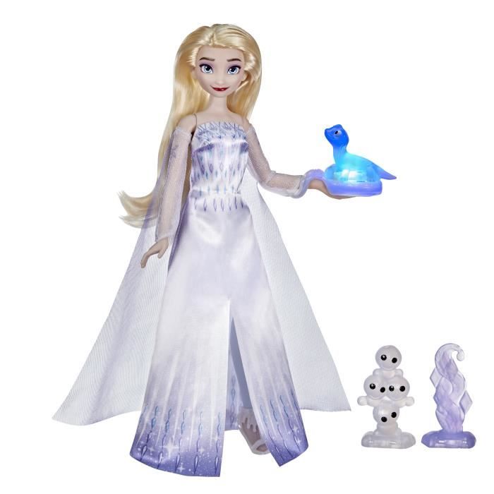 Robe Elsa La Reine Des Neiges Son & Lumière 4-6 Ans