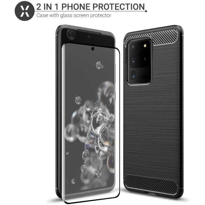 Coque Samsung Galaxy S20 Ultra Sentinel & Verre trempé 9H – Coque de  Protection 360 Ultra-résistante – Avant + Arrière – Protection