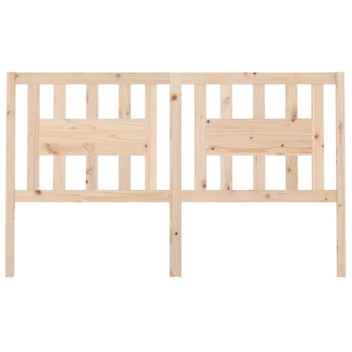 Tête De Lit En Pin Massif 143x81 Cm - Style Rustique - Blanc Et Autres Coloris - Confortable Et élégante - 9