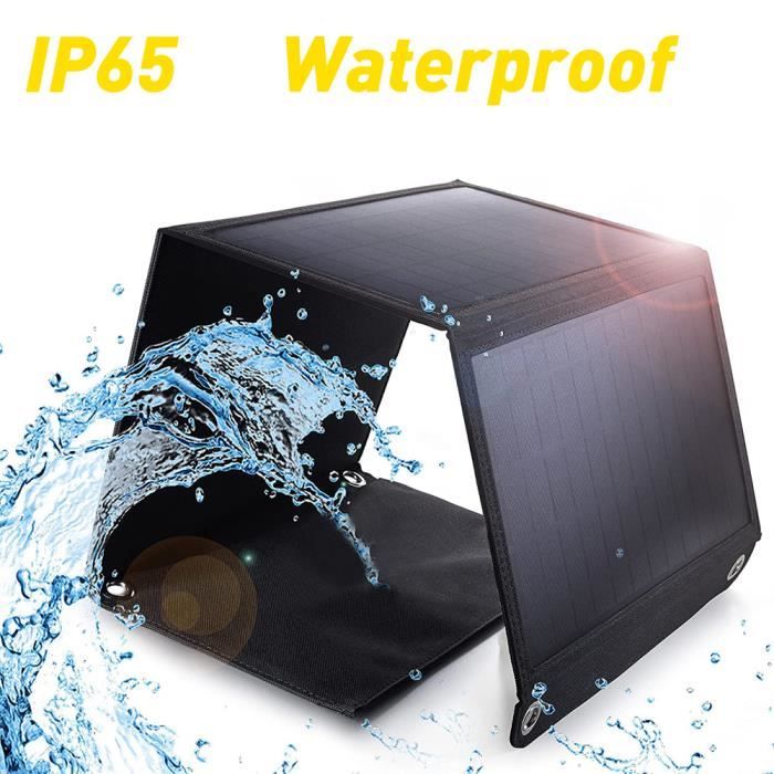 Chargeur solaire portable randonnée waterproof