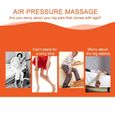 Appareil Massage Pied Masseur Appareil de Massage Stimulateur circulatoire Appareil de Massage Jambes à Compression d’air - BIG-3