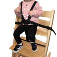 Harnais de sécurité universel 5 points pour chaise haute bébé - Noir - Monsieur Bébé-3