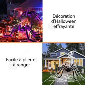 Lot De 100 Petites Araignées Noires SIROCO (4 Cm) - Décoration Halloween Réaliste Et Réutilisable