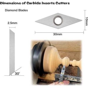 10 Vis De Coupe Carbure M6x8 Pour Tour à Bois – Outils Tournage Précis