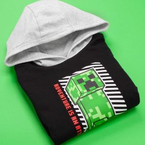 Sweat à capuche imprimé all over garçon - Minecraft blanc | GEMO