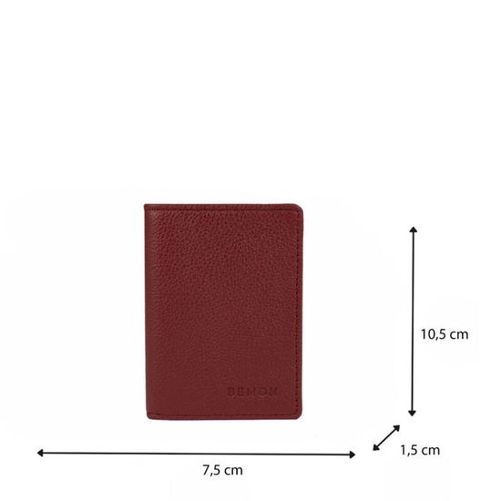 BEMON Porte Cartes Homme Cuir Enzo 10.5x7.5x2cm - Protection RFID - Cuir Véritable