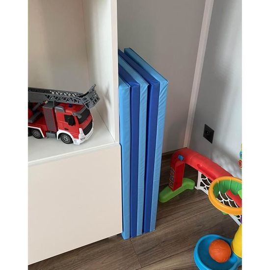 Ikea PLUFSIG Tapis de gymnastique pliable pour enfant Bleu194