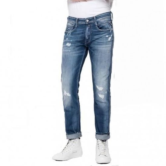 Jean homme REPLAY M914Y.000.573722R.009 bleu Bleu Cdiscount Pret a Porter