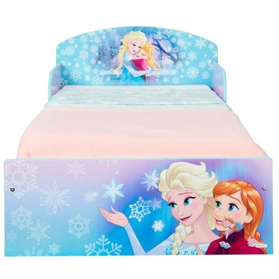 Lit Simple Pour Enfants En Mdf Motif Reine Des Neiges Dim L77 X H59 X P143 Cm Achat Vente Structure De Lit Lit Simple Pour Enfants En Mdf