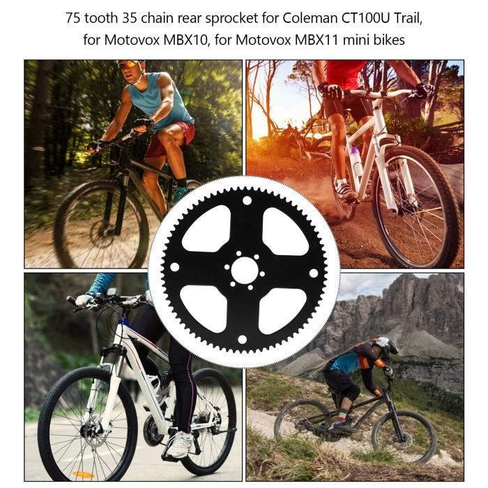 Omabeta Pignon de chaine 35 Pignon de Chaine de Velo a 75 Dents Roue Arriere 35 Chaine pour Entretien Reparation sport bikejoring Cdiscount Auto