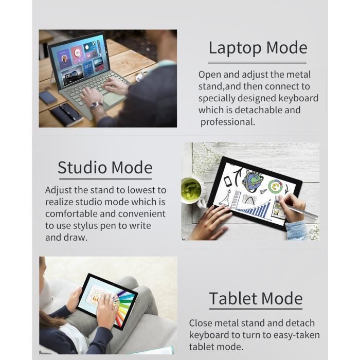 Tablette tactile 2en1-Jumper EZpad Go-11,6"3