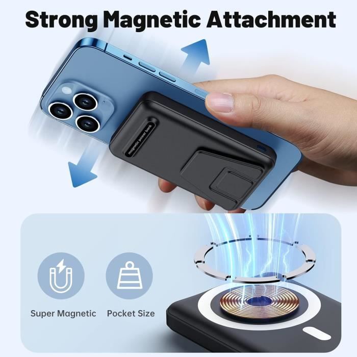 Batterie Externe Sans Fil Magnétique, Yiisonger 10000Mah Sans