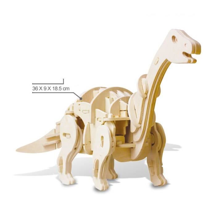 3D Puzzle Jeu d'Assemblage Dinosaures Modèle Apatosaurus Contrôle ...