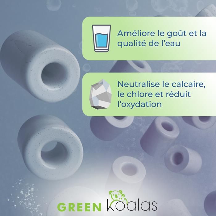 30 Perles De Céramique EM Roses Naturelles - Filtre Anti-Calcaire & Anti-Chlore Pour Carafe, Fontaine & Gourde - Purification Bio Eau