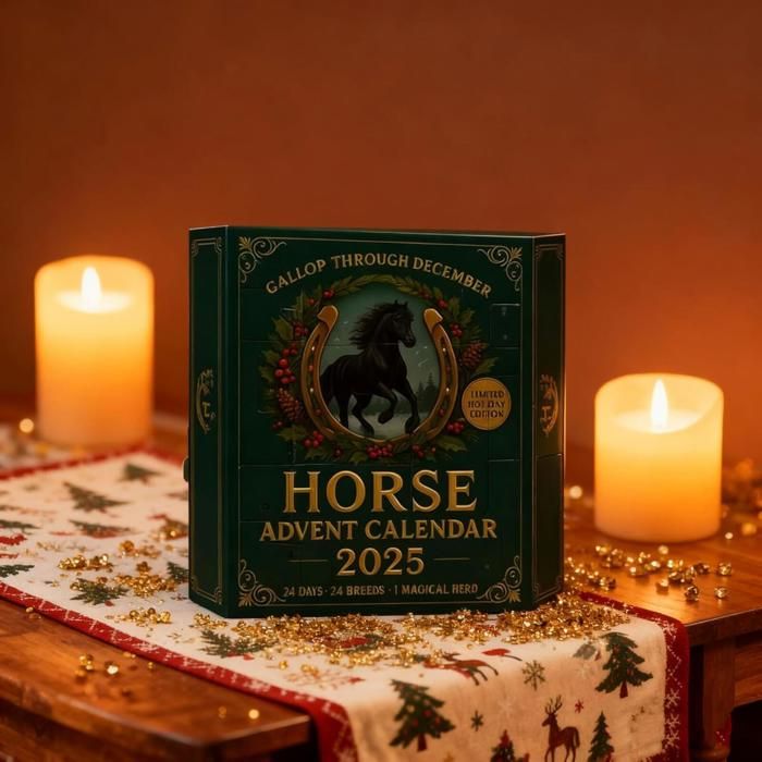 Calendrier De L'Avent Design Cheval Ciel D'hiver Avec Compte à Rebours De 24 Jours De Chevaux, Cadeaux Et Surprises Pour Propriétaires De Chevaux, Cavaliers Et écuries