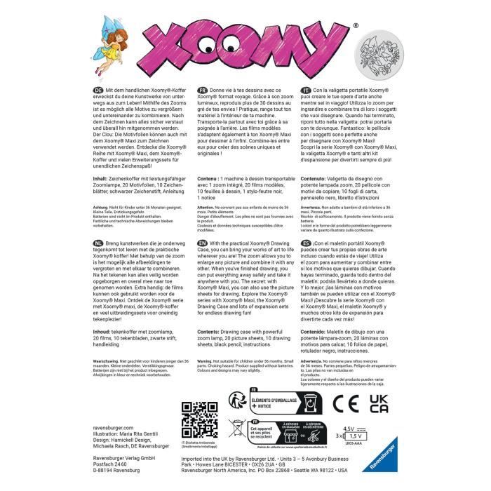 Ravensburger Xoomy Midi Licornes – Atelier Dessin Portable Avec Zoom Et Projecteur Pour Enfants Dès 7 Ans