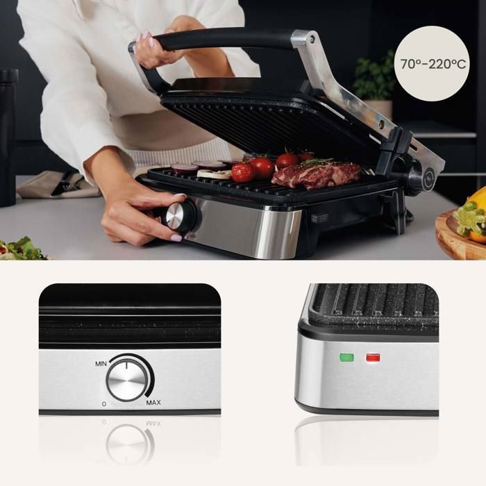 Grill électrique Pot Chaud 2en1 Avec Séparateur - Intérieur, Multifonction - Neuf