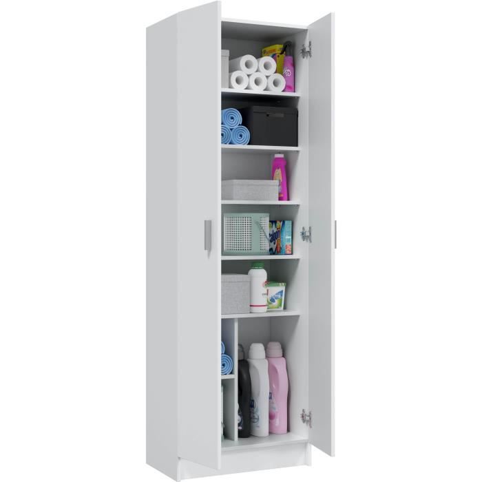 Armoire à Chaussures Design Blanc Avec Pieds Dorés - 120x35x80 Cm - 2 Portes, 2 Tiroirs, étagères Ajustables - Parfaite Pour L'entrée Ou Le Dressing