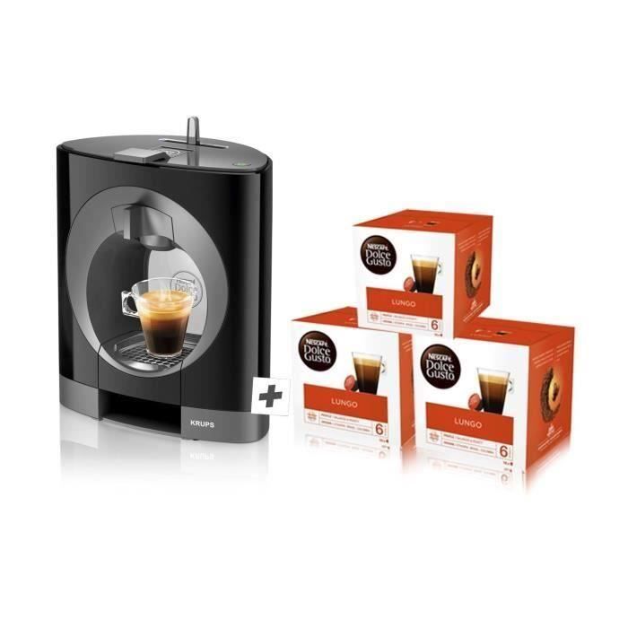 Pack KRUPS NESCAFE DOLCE GUSTO YY4213FD Oblo Noir Cdiscount Maison
