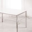 NAPPE de table CRISTAL transparente toile cirée 140 x240 cm RECTANGLE anti-tache en PVC-0