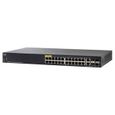 Switch Gigabit Cisco Small Business SG350-28MP manageable 24 ports 10-100-1000 PoE+ (382W) avec 2 ports combo Gigabit -SFP et 2-0
