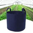 SURENHAP sac de culture de plantes Grands Pots à main dégradables et respirants, pochette pour plantes, conteneur jardin plantoir-0
