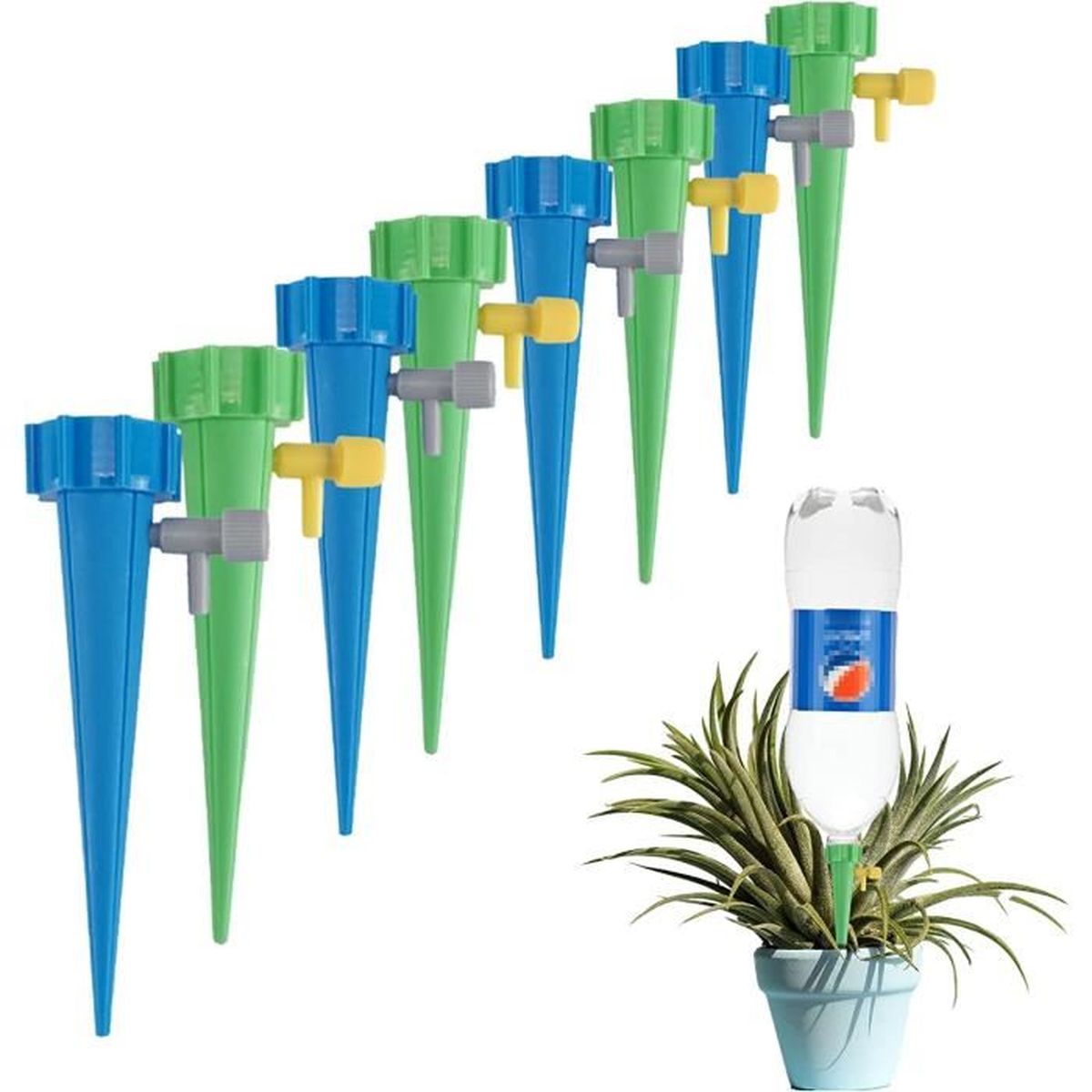 Kit D'Irrigation Goutte à Goutte 20 Pièces - Arrosage Automatique Pour Plantes - Goutteur Réglable - Compatible Bouteilles - 7