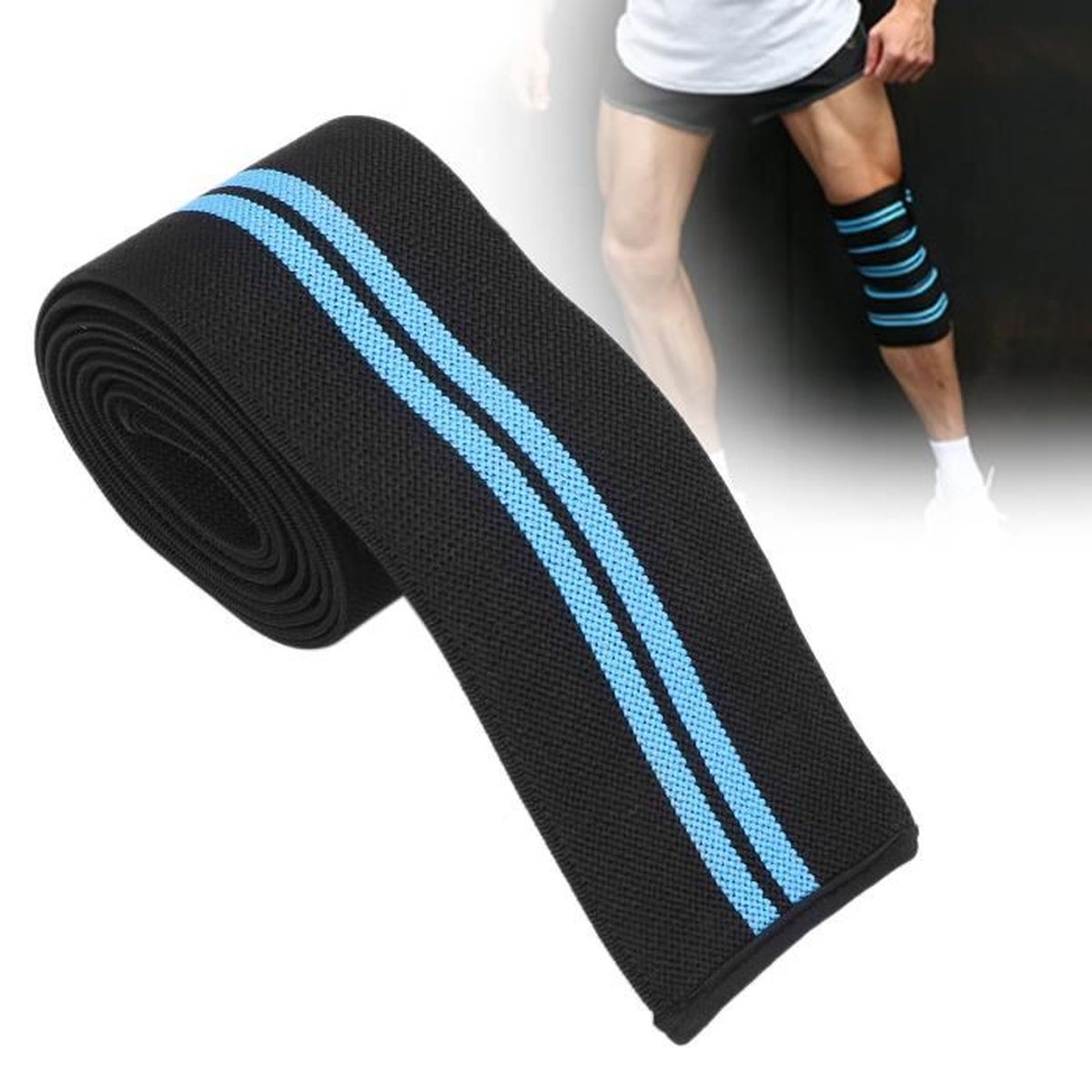 NEUF Bande Bandage Genou Strapping élastique Attelle Genouillère de protection compression et