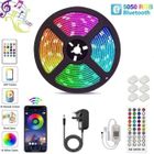 ELCKNER Ruban LED 10M 5050 RVB 180 - Bleutooth Bande LED avec télécommande 44 touches + Contrôlé par APP du Smartphone