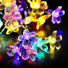 JINZDASU Guirlande Lumineuse Solaire Extérieure, 7m 50 LED 8 Fonctions Couleur Etanche Guirlande Lumineuse Fleur de Cerisier
