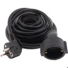 Rallonge Schuko HO5VV-F 3G1,5mm² 10m - noir - Zenitech