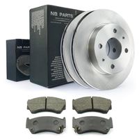 Disques de frein + plaquettes de frein avant 232mm pour Nissan Almera I 1.4 jusqu'à 97 sans ABS