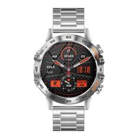 Montre Connectée OHP K52 Homme Femmes Intelligente Etanche Smartwatch Fréquence Cardiaque pour iOS Android Téléphone, argent