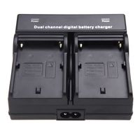 Dual Channel Chargeur de batterie pour Batterie SONY NP-F970 F750 F960 QM91D FM50 FM500H FM55H